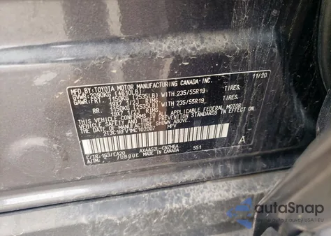 2021 Toyota Rav4 Xle Premium z USA, uszkodzony, nr VIN 2T3C1RFV1MC102007